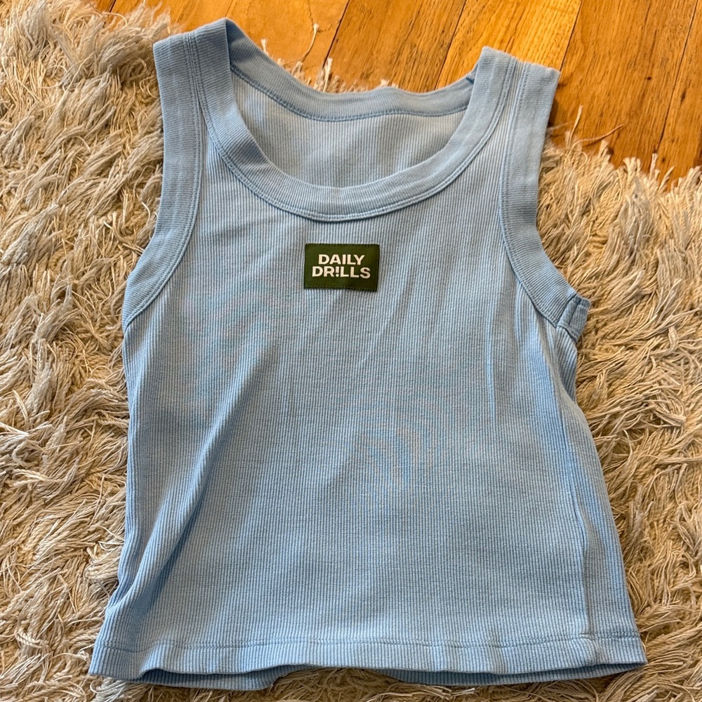 Daily Drills Logo Ribbed Tank